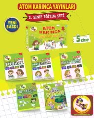 2. Sınıf Eğitim Seti (5 Kitap) (Atom Karınca Yayınları)