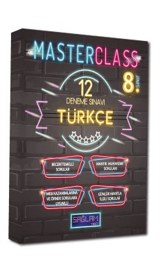 8. Sınıf Masterclass Türkçe 12 Deneme Sınavı (Sağlam Test)