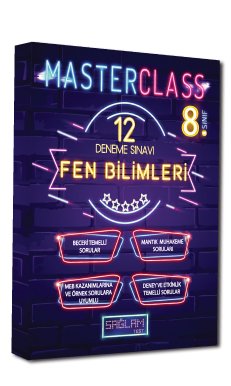 8. Sınıf Masterclass Fen Bilimleri 12 Deneme Sınavı (Sağlam Test)