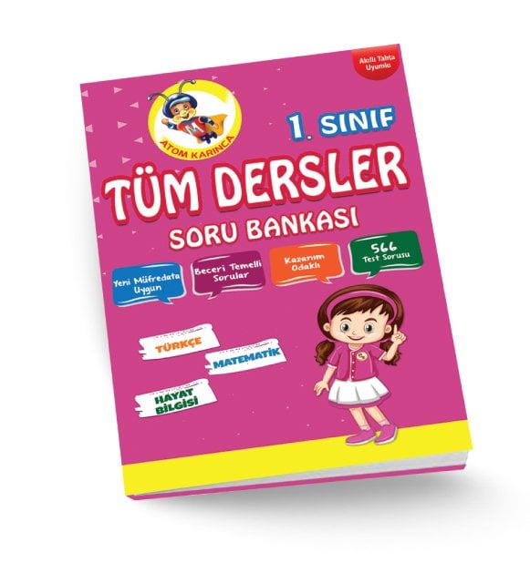 1. SINIF TÜM DERSLER SORU BANKASI-1 (ATOM KARINCA)