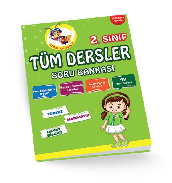 2. SINIF TÜM DERSLER SORU BANKASI-2 (ATOM KARINCA)