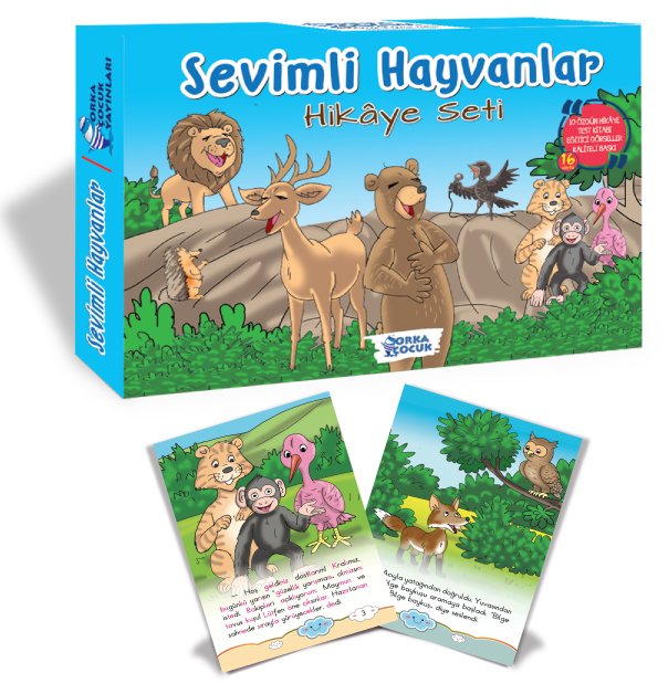 SEVİMLİ HAYVANLAR HİKÂYE SETİ (10 KİTAP) (Orka Çocuk)