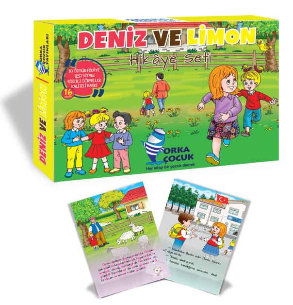 DENİZ VE LİMON HİKÂYE SETİ (10 KİTAP) (Orka Çocuk)
