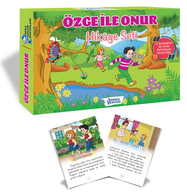 ÖZGE İLE ONUR HİKÂYE SETİ (10 KİTAP) (Orka Çocuk)