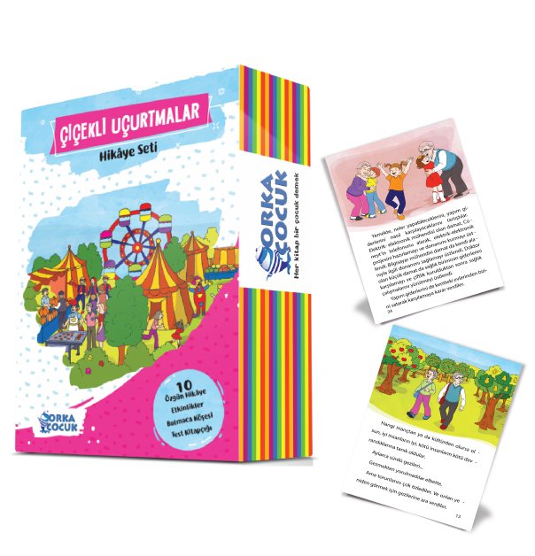ÇİÇEKLİ UÇURTMALAR HİKÂYE SETİ (10 KİTAP) (Orka Çocuk)