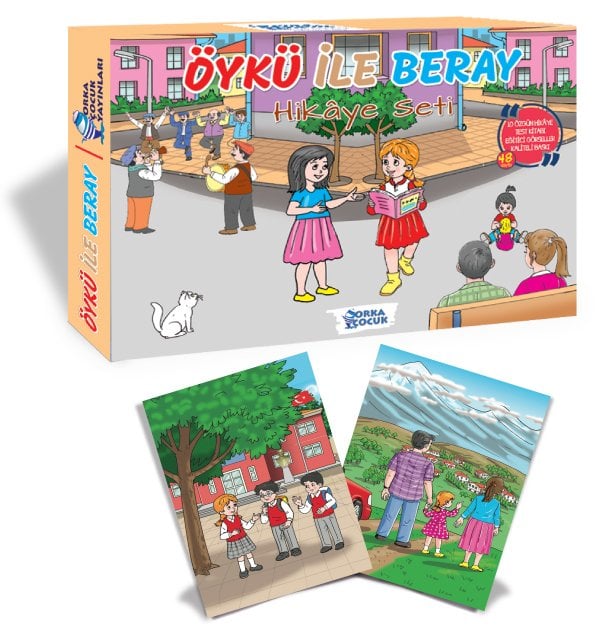 ÖYKÜ İLE BERAY HİKÂYE SETİ (10 KİTAP) (Orka Çocuk)