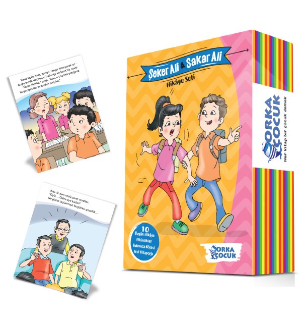 ŞEKER ALİ & SAKAR ALİ HİKÂYE SETİ (10 KİTAP) (Orka Çocuk)