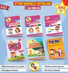 1. Sınıf Eğitim Seti Hiper Set (6 Kitap) (Atom Karınca Yayınları)