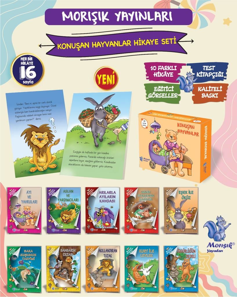 KONUŞAN HAYVANLAR DİZİSİ (10 Kitap) (MORIŞIK)