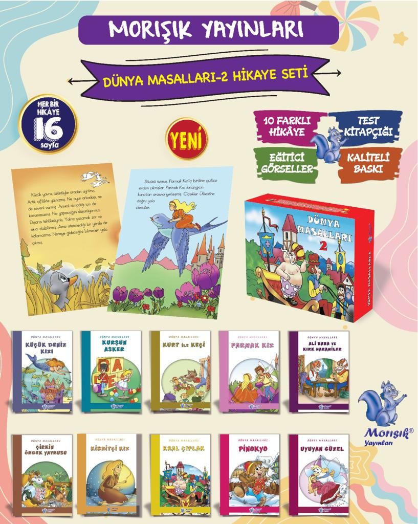 DÜNYA MASALLARI DİZİSİ-2 (10 Kitap) (MORIŞIK)