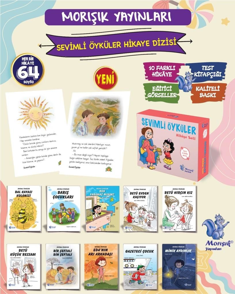 SEVİMLİ ÖYKÜLER DİZİSİ (10 Kitap) (MORIŞIK)