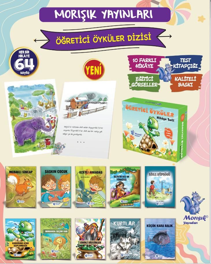 ÖĞRETİCİ ÖYKÜLER DİZİSİ (10 Kitap) (MORIŞIK)