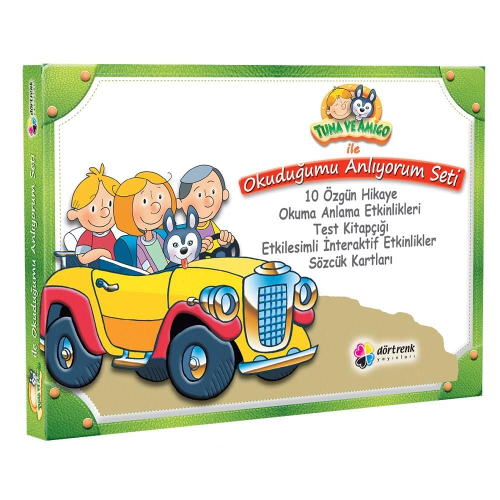 TUNA VE AMİGO İLE OKUDUĞUMU ANLIYORUM SERİSİ (10 KİTAP) (Dörtrenk)