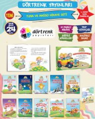 TUNA VE AMİGO İLE OKUDUĞUMU ANLIYORUM SERİSİ (10 KİTAP) (Dörtrenk)