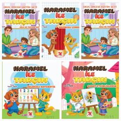 ÖZÜDURU- 3 VE 4 YAŞ KARAMEL İLE TARÇIN OKUL ÖNCESİ EĞİTİM SETİ (10 KİTAP)